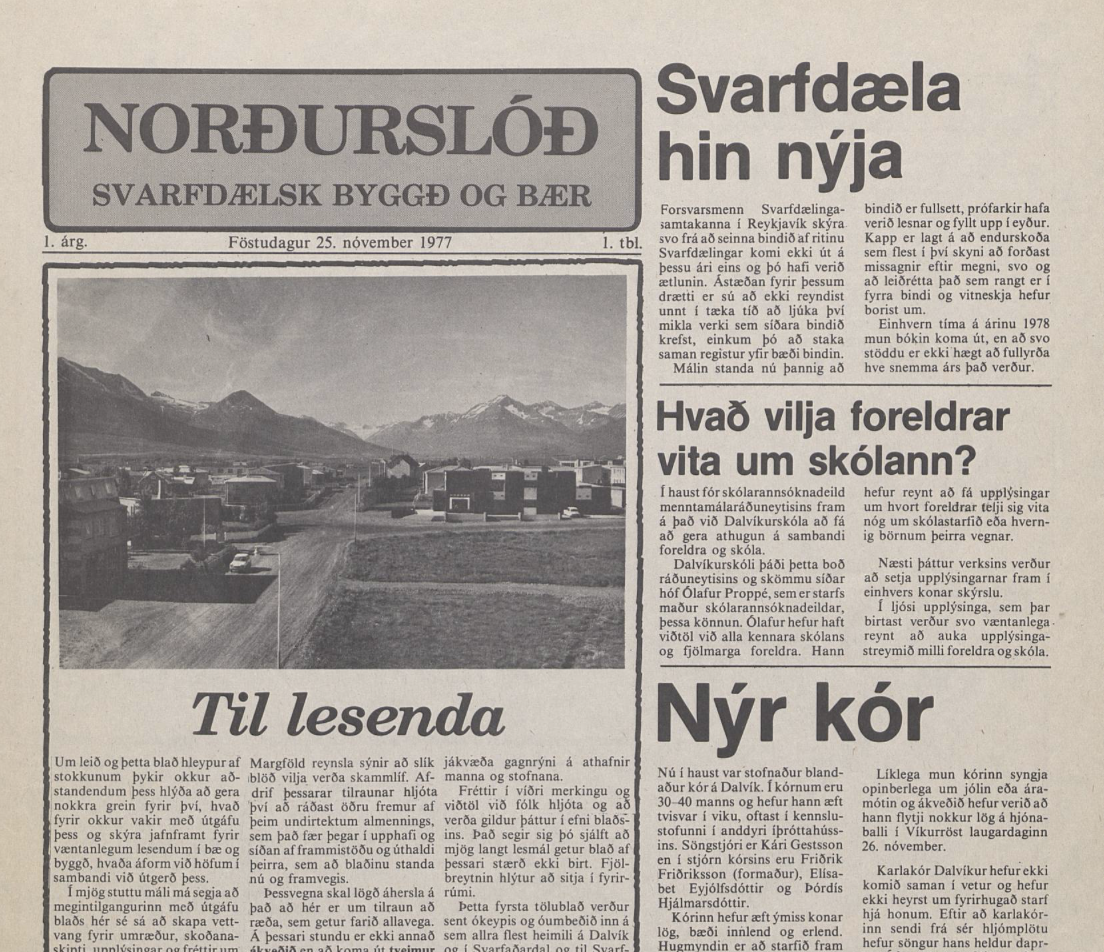 Forsíða Norðurslóðar